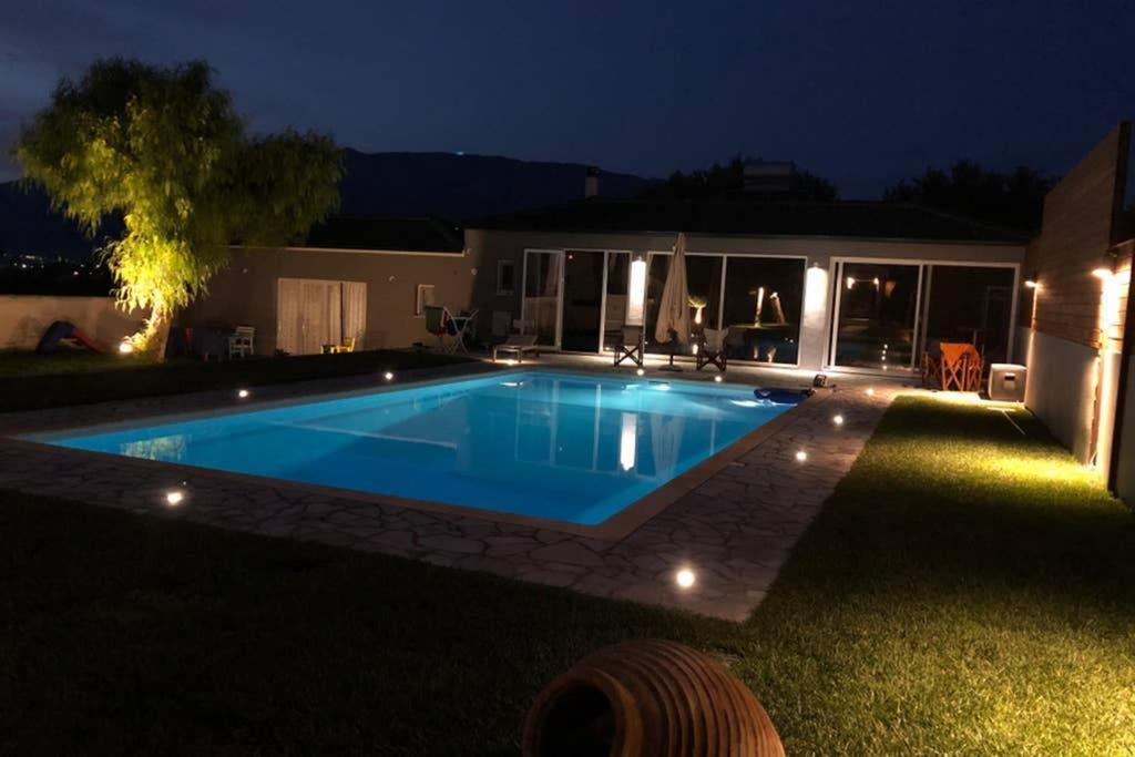 Villa Sunlit Pool House Posidhonía Esterno foto