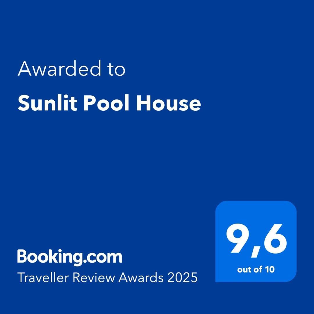 Villa Sunlit Pool House Posidhonía Esterno foto
